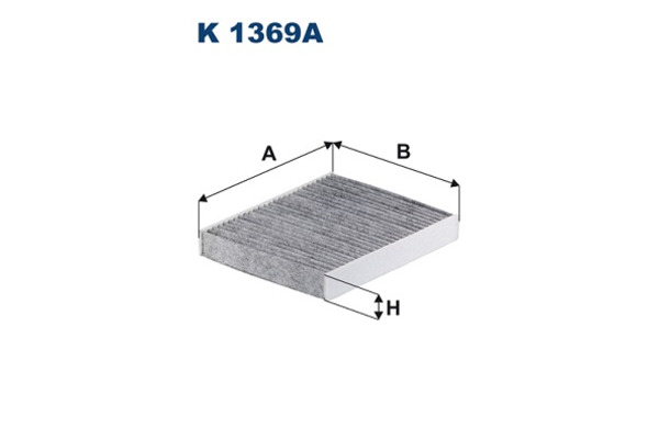 Filtr kabiny z węglem aktywnym  K 1369A FILTRON WIX